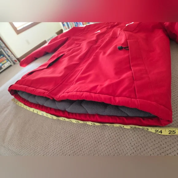 Wisconsin Badgers Jacket Mens M Adidas Clima Proof Winter Parka Insulated Team